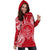 Palau Polynesian Hoodie Dress Map Red White - Polynesian Pride