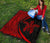 Hawaii Turtle Polynesian Red Premium Quilt - Circle Style - Polynesian Pride