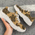 Polynesian Turtle Palm And Sea Pebbles Gold Chunky Sneakers - Polynesian Pride