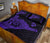 Hawaii Shaka Map Polynesian Quilt Bed Set - Purple - Polynesian Pride