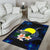 Palau Polynesian Area Rug - Turtle With Plumeria Flowers - Polynesian Pride