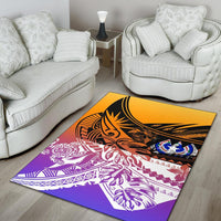 Northern Mariana Islands Area Rug - Tribal Jungle Pattern - Polynesian Pride