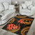 Guam Polynesian Area Rug - Gold Plumeria - Polynesian Pride