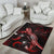 Fiji Polynesian Area Rugs - Turtle With Blooming Hibiscus Red - Polynesian Pride