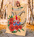 Tahiti Polynesian Premium Blanket - Hibiscus Coat of Arm Beige - Polynesian Pride