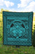 Hawaii Polynesian Pele Kanaka Premium Quilt Blue - Polynesian Pride