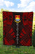 Kiribati Premium Quilt - Kiribati Coat Of Arms Polynesian Red Tattoo - Polynesian Pride