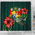 Tonga Polynesian Shower Curtain - Green Turtle Hibiscus - Polynesian Pride