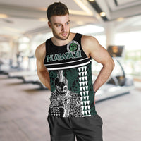 Personalised - Hawaii Kakau Polynesian Warrior Football Men's Tank Top - Rainbow Style - Polynesian Pride