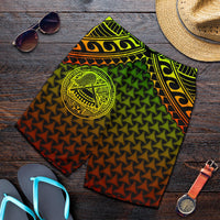 Polynesian American Samoa Men's Shorts - Reggae Vintage Polynesian Patterns Reggae - Polynesian Pride