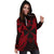 Wallis And Futuna Polynesian Hoodie Dress Map Red - Polynesian Pride