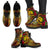 Hawaii Polynesian Leather Boots - Hibiscus Vintage - Polynesian Pride