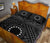 Cook Island Personalised Quilt Bed Set - Seal With Polynesian Tattoo Style ( Black) - Polynesian Pride