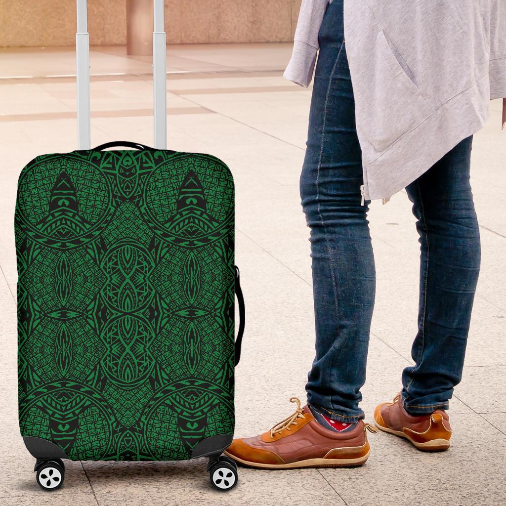 Polynesian Lauhala Mix Green Luggage Covers - Polynesian Pride