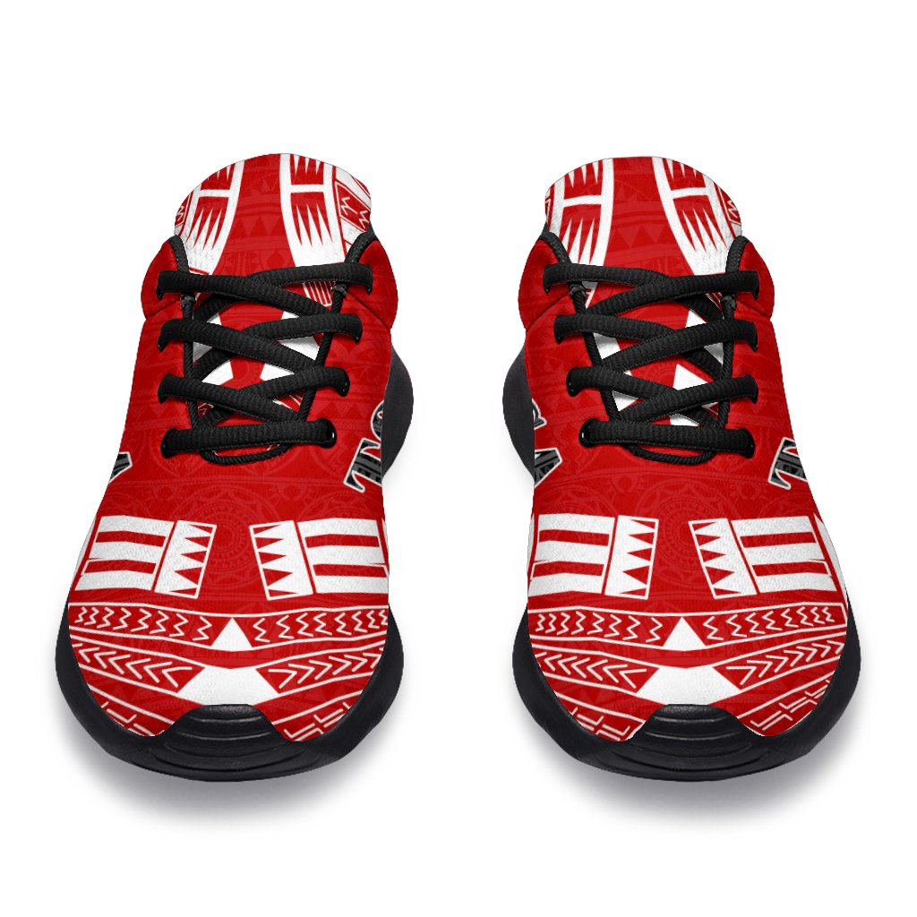 Tonga Sport Sneakers - Polynesian Tattoo Flag - Polynesian Pride