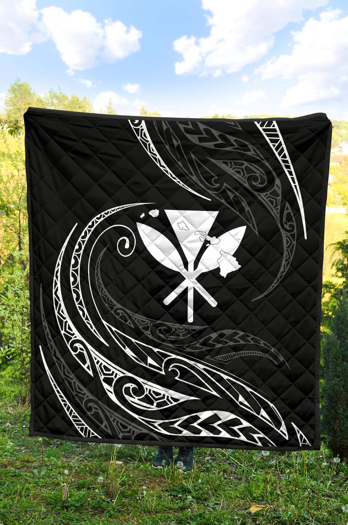 Kanaka Premium Quilt - White - Frida Style - Polynesian Pride