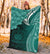 Samoa Custom Personalised Premium Blanket - Samoa Seal Wave Style (Green) - Polynesian Pride