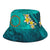 Cook Islands Polynesian Bucket Hat - Manta Ray Ocean - Polynesian Pride