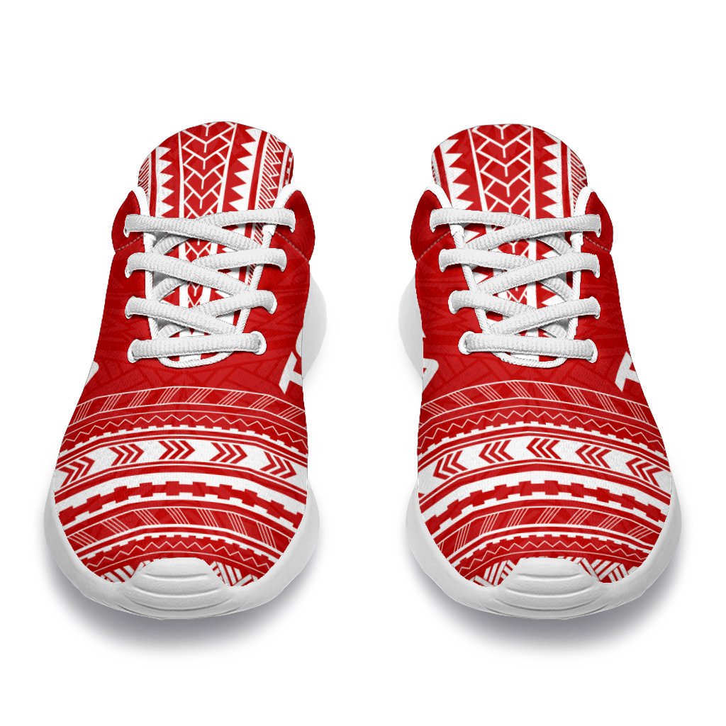 Tonga Sporty Sneakers - Polynesian Chief Flag Version - Polynesian Pride