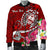 Guam Custom Personalised Men's Bomber Jacket - Turtle Plumeria (Red) - Polynesian Pride