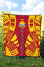 Kiribati Premium Quilt - Kiribati Coat Of Arms Polynesian Yellow Tattoo - Polynesian Pride