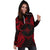 Yap Polynesian All Over Hoodie Dress Map Red - Polynesian Pride