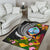 Guam Area Rug - Seal Spiral Polynesian Patterns - Polynesian Pride