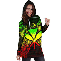 Hawaii Polynesian Hoodie Dress Map Reggae - Polynesian Pride