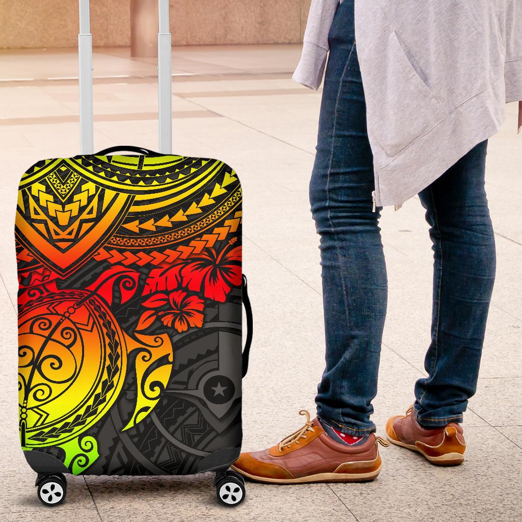 Yap Polynesian Luggage Covers - Reggae Turtle - Polynesian Pride