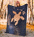 Hawaii Kakau Polynesian Turtle Map Premium Blanket - Indigo Ver 1 - Polynesian Pride