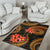 American Samoa Polynesian Area Rug - Gold Plumeria - Polynesian Pride