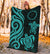 Cook Islands Premium Blanket - Reggae Tentacle Turtle - Polynesian Pride