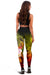 CNMI Women's Leggings - Humpback Whale with Tropical Flowers (Yellow) - Polynesian Pride