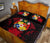 Tonga Polynesian Quilt Bed Set Hibiscus Red - Polynesian Pride