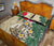 Tahiti Polynesian Quilt Bed Set - Hibiscus Turtle Tattoo Beige - Polynesian Pride