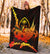 Guam Polynesian Premium Blanket - Swordfish With Hibiscus - Polynesian Pride