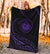 Hawaii Coat Of Arms Premium Blanket - Purple - Frida Style - Polynesian Pride