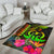 Vanuatu Polynesian Area Rug - Hibiscus and Banana Leaves - Polynesian Pride