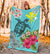 Hawaii Kanaka Turtle Hibiscus Plumeria Tropical Style - Premium Blanket AH - Polynesian Pride