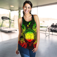 Northern Mariana Islands Polynesian Women Tank Top Map Reggae - Polynesian Pride