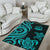 Vanuatu Area Rug - Turquoise Tentacle Turtle - Polynesian Pride