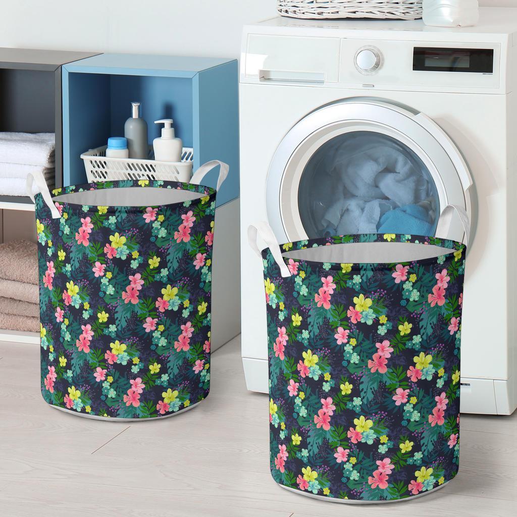 Tropical Hibiscus Hawaii Laundry Basket - Polynesian Pride