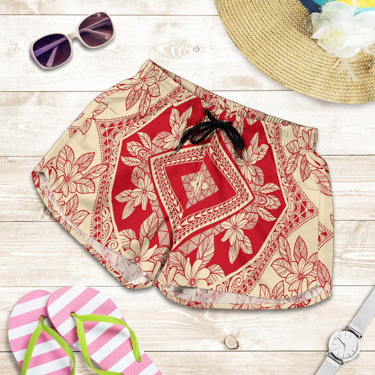 Polynesian Plumeria Mix Women's Short - Polynesian Pride