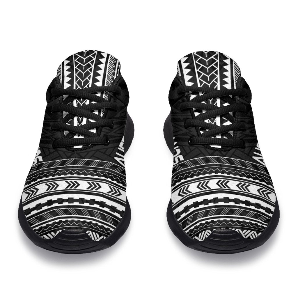 Austral Islands Sporty Sneakers - Polynesian Chief Black Version - Polynesian Pride