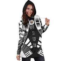Niue Hoodie Dress - Polynesian Tattoo Black - Polynesian Pride