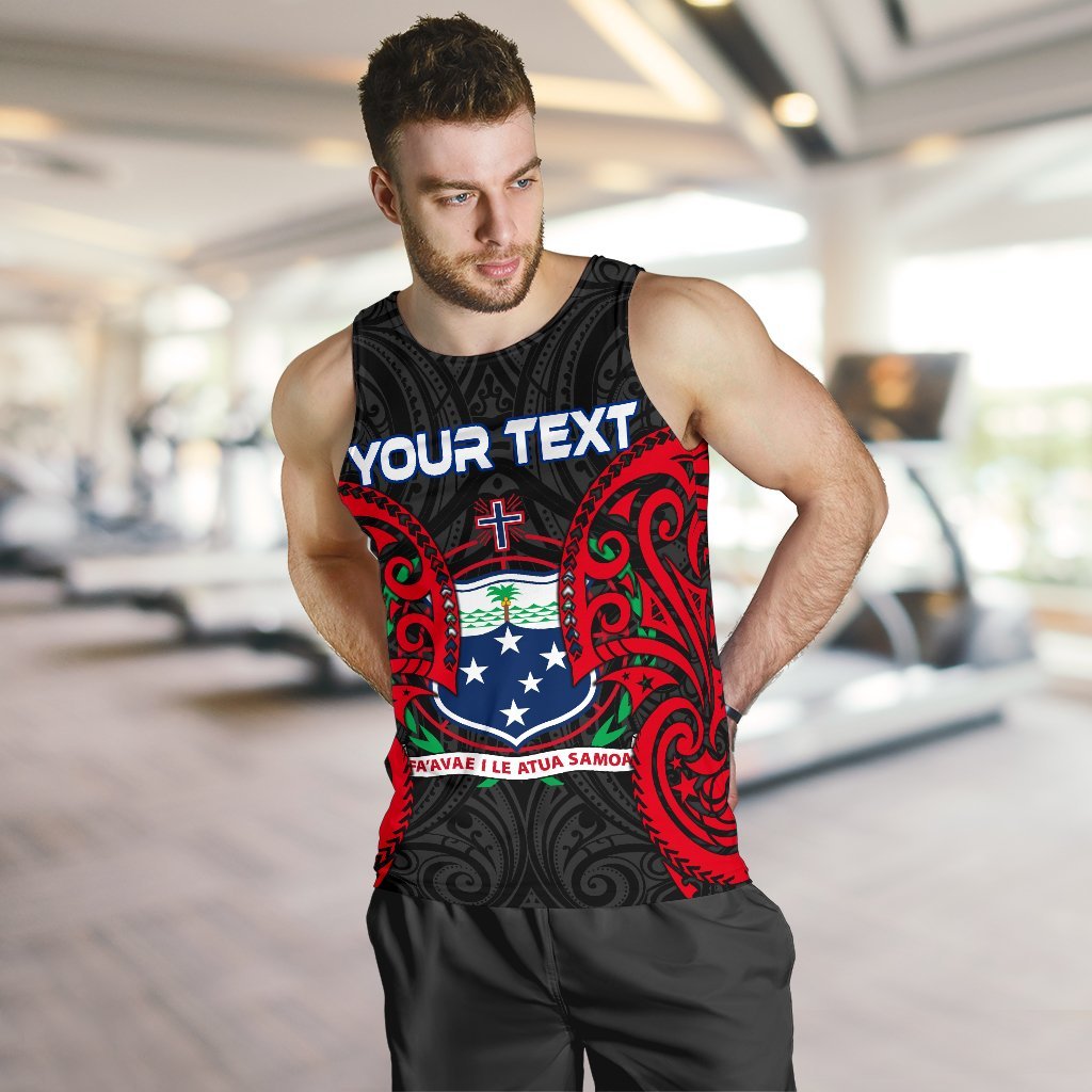 Samoa Polynesian Custom Personalised Men's Tank Top - Samoan Spirit - Polynesian Pride