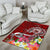 Samoa Area Rug - Turtle Plumeria (Red) - Polynesian Pride