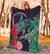 Hawaii Turtle Hibiscus Valentine Premium Blanket - Tropical Style - AH - Polynesian Pride