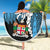 Fiji Polynesian Beach Blanket - Tribal Wave Tattoo Flag Style - Polynesian Pride