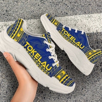 Tokelau Chunky Sneakers - Polynesian Chief Flag Version - Polynesian Pride